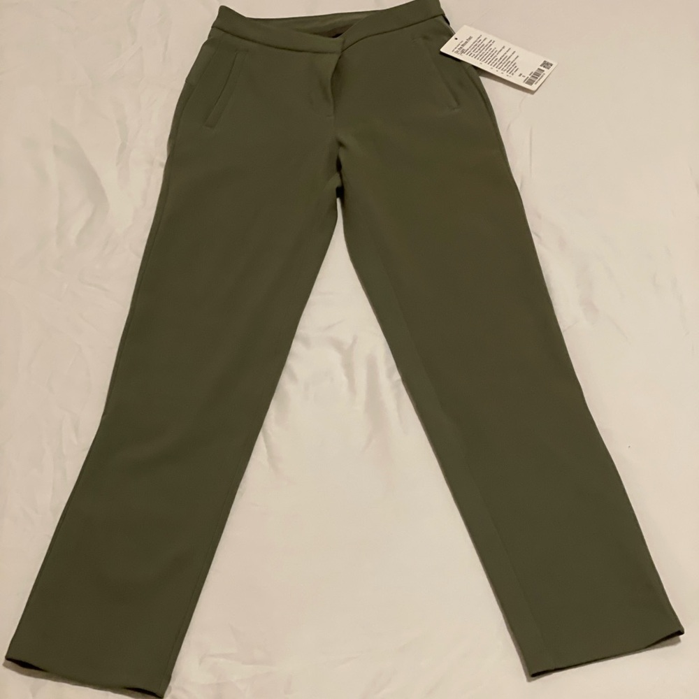 Lululemon Athletica Green Straight Leg Pants